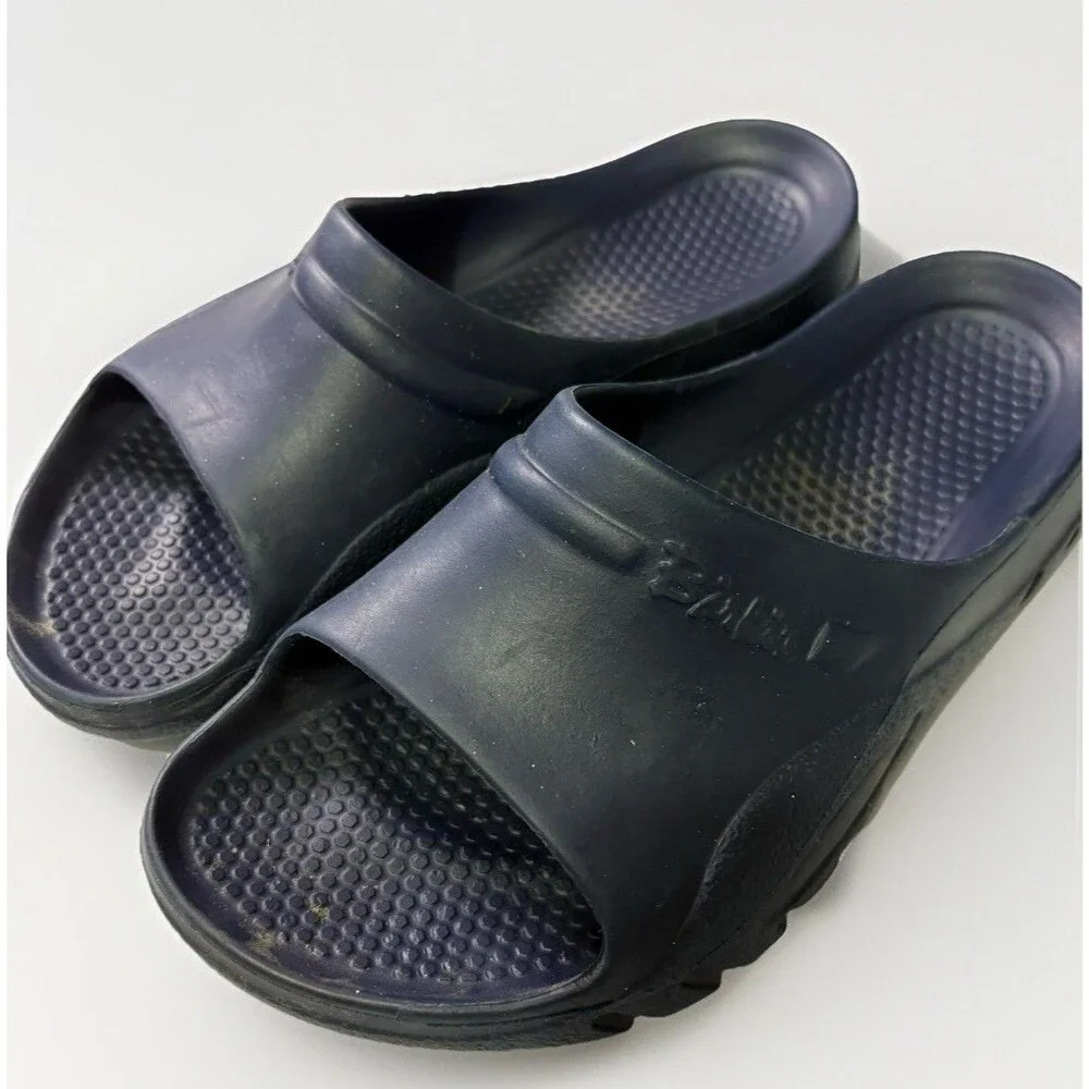 Birki's Birkenstock Navy Blue Slide Sandals Size EU 37 US 6-6.5 Germany Comfort